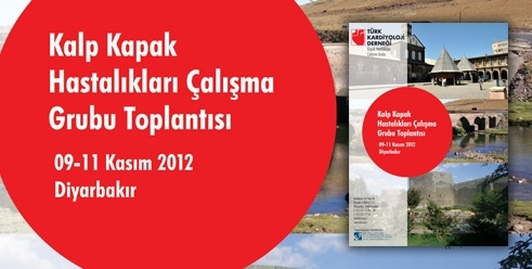 Kapak Hastalıkları Çalışma Grubu 9-11 Kasım 2012 Diyarbakır toplantısı ayrıntılı programı web sitemizde.