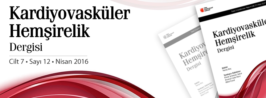 Kardiyovasküler Hemşirelik Dergisi 12. Sayısı web sitemizde