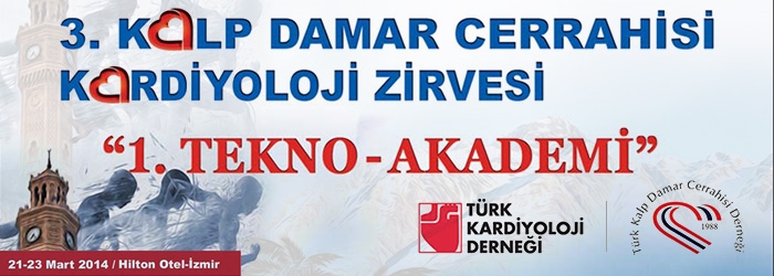 3. Kalp Damar Cerrahisi Kardiyoloji Zirvesi 1. Tekno Akademi Toplantı programı web sitemizde.