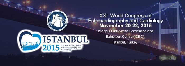 "XXI. World Congress of Echocardiography and Cardiology" 20-22 Kasım 2015
